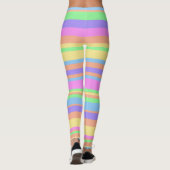 Pastelstropen Leggings (Achterkant)
