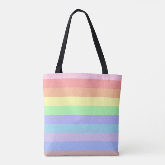 Pastelstropen Tote Bag (Achterkant)