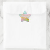 Pastelsymfonie van zwevende dunne linten ster sticker (Tas)