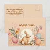 Pasteltangerinekleuren voor briefkaarten met snell (Voorkant / Achterkant)