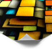 Pasteltekening Abstract Dimensionaal Verticaal Poster (Hoek)