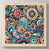 Pasteltekening Boheems ingewikkeld ontwerp Poster