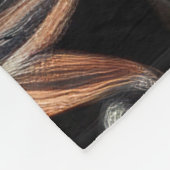 Pasteltekening Gouden Blauwe Damast Fleece Deken (Hoek)