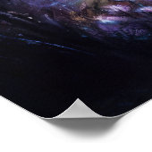 Pasteltekening Hemels Landschap Poster (Hoek)