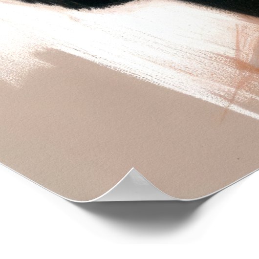 Pasteltekening Knappe Zwarte Mannen baard Poster (Hoek)