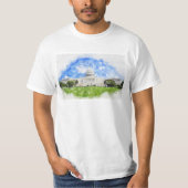 Pasteltekening van het Capitool in de Verenigde St T-shirt (Voorkant)