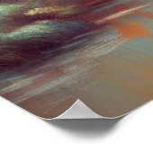 Pasteltekening van het oude Chinese Pagodadorp Poster (Hoek)