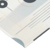 Pasteltinten midden van de eeuw geometrisch patroo tafelkleed (Gekanteld)