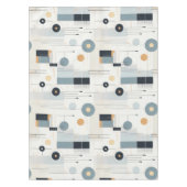 Pasteltinten midden van de eeuw geometrisch patroo tafelkleed (Voorkant)