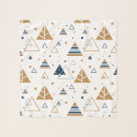 Pasteltinten Modern driehoek geometrisch patroon Sjaal<br><div class="desc">Kleurrijke pasteltinten moderne geometrische driehoeken naadloos patroon. Veranderlijke achtergrondkleur.</div>