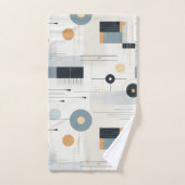 Pasteltinten retro geometrisch patroon bad handdoek (Handdoek)