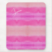 Pasteltinten Roze waterverf Monogram Muismat (Voorkant)