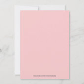 Pasteltinten Rozen Bruiloft Kaart (Achterkant)