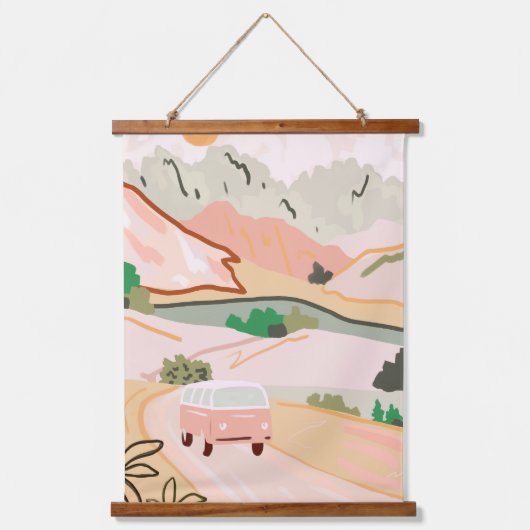 pasteltocht hangend wandkleed (Voorkant)