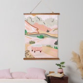 pasteltocht hangend wandkleed (Slaapkamer)