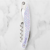 Pasteltonen abstracte visschalen patroon kurkentrekker (Voorkant)