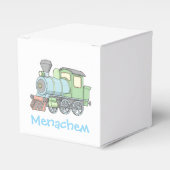 Pasteltrein upsherin gunstbox bedankdoosjes (Voorkant Zijde)