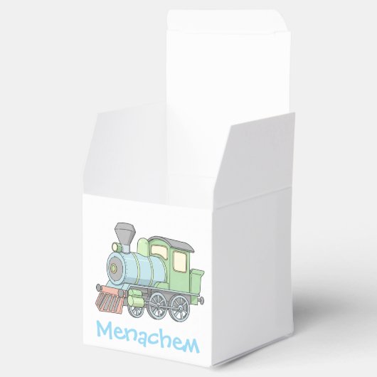 Pasteltrein upsherin gunstbox bedankdoosjes (Geopend)