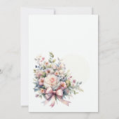 Pasteltuin Bloeit Boog Bloemen Bloemen Baby shower Kaart (Achterkant)