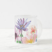 Pasteltuin bloeit matglas koffiemok (Voorkant rechts)