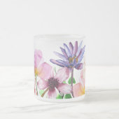 Pasteltuin bloeit matglas koffiemok (Center)