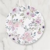 Pasteltuin Bloemen Bruiloft Bedankt Bedankjes Labels (Achterkant)