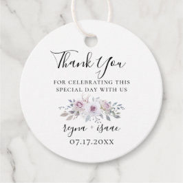 Pasteltuin Bloemige Trouw Dank Je Bedankjes Labels
