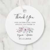 Pasteltuin Bloemige Trouw Dank Je Bedankjes Labels (Voorkant)