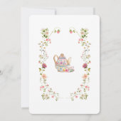 Pasteltuin grillige krans Baby shower Kaart (Achterkant)