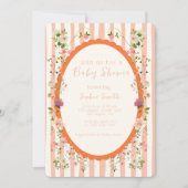 Pasteltuin grillige krans Baby shower Kaart (Voorkant)