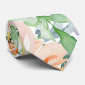 Pasteltuin met romantische sfeer stropdas (Opgerold)