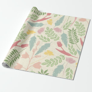 pasteltuin voorjaarspapier cadeaupapier