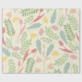 pasteltuin voorjaarspapier cadeaupapier (Vlak)