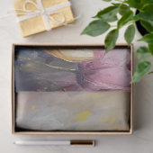 Pasteltulpen en een honingbij decoupage tissuepapier (Geschenk)