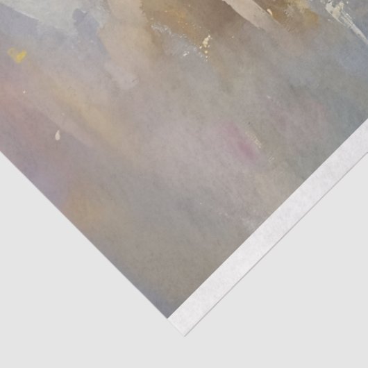 Pasteltulpen en een honingbij decoupage tissuepapier (Detail)