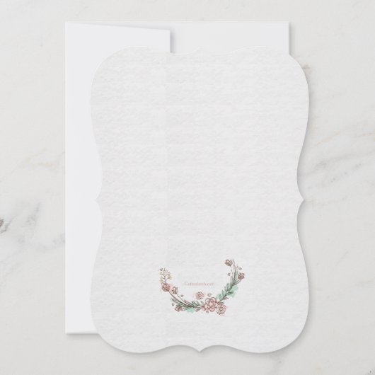 pasteluitnodiging kaart (Achterkant)