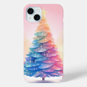 PASTELVAKANTIE KERSTBOOM iPhone 15 MINI HOESJE