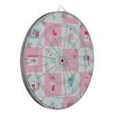 pastelValentijnsdag Dartbord (Voorkant Links)