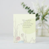 Pastelvelden - Bereavement bedankt notiecard (Staand voorkant)