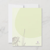 Pastelvelden - Bereavement bedankt notiecard (Achterkant)