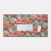 Pastelventilatorpatroon Bureaumat (Keyboard & Muis)