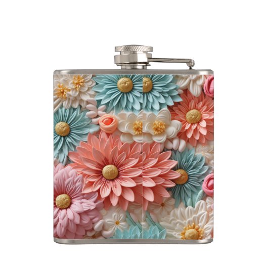 Pastelventilatorpatroon Heupfles (Achterkant)