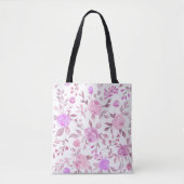 Pastelventilatorpatroon Tote Bag (Voorkant)