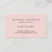 Pastelverf Splotches Make-up Artist Visitekaartje (Achterkant)