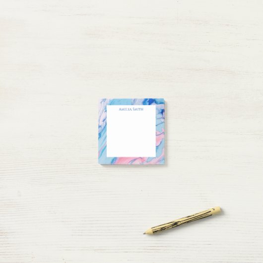 pastelvergipte verf post-it® notes (Op bureau)