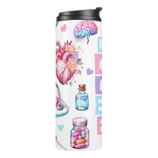 pastelverpleger thermosbeker (Gedraaid links)