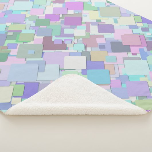 pastelvierdeken sherpa deken (3/4)