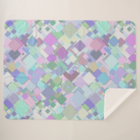 pastelvierdeken sherpa deken (Voorkant (horizontaal))