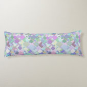 pastelvierkantskussens lichaamskussen (Achterkant)