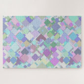 pastelvierpuzzel legpuzzel (Horizontaal)